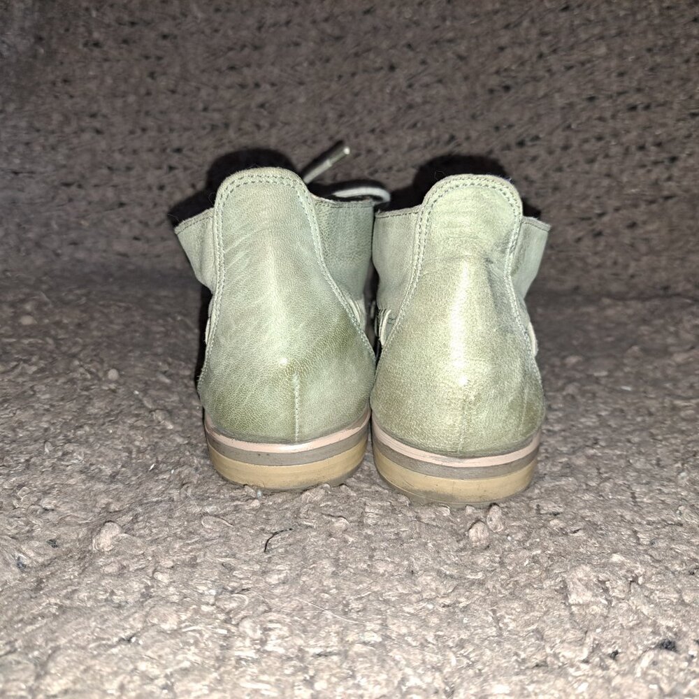 OFFICE London-Sage Green Nubuck Fisherman/Ghillie Sandals-Sz 40-Excellent - Picture 6 of 8